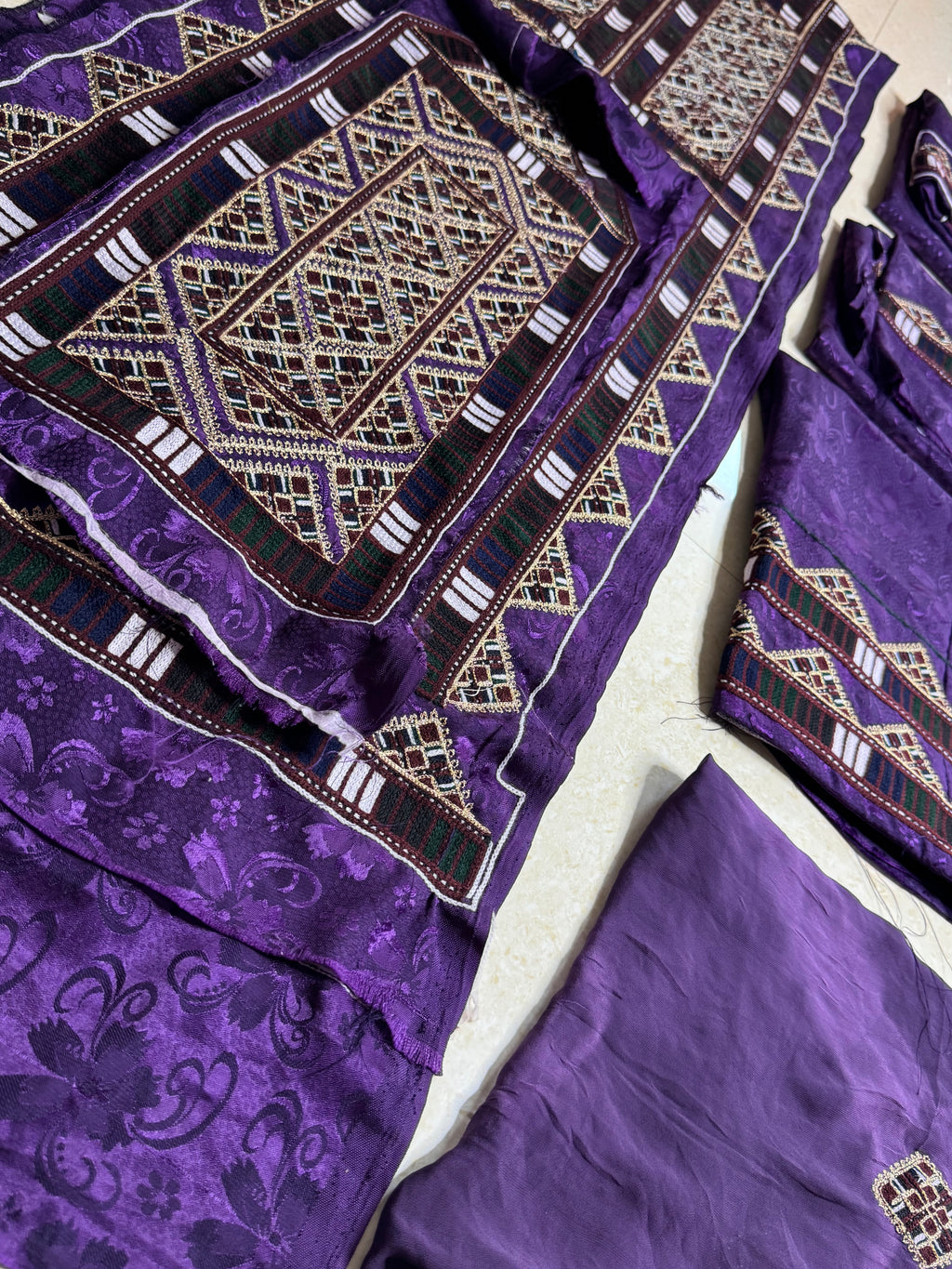 COTTON SATIN FLORA PASHKI